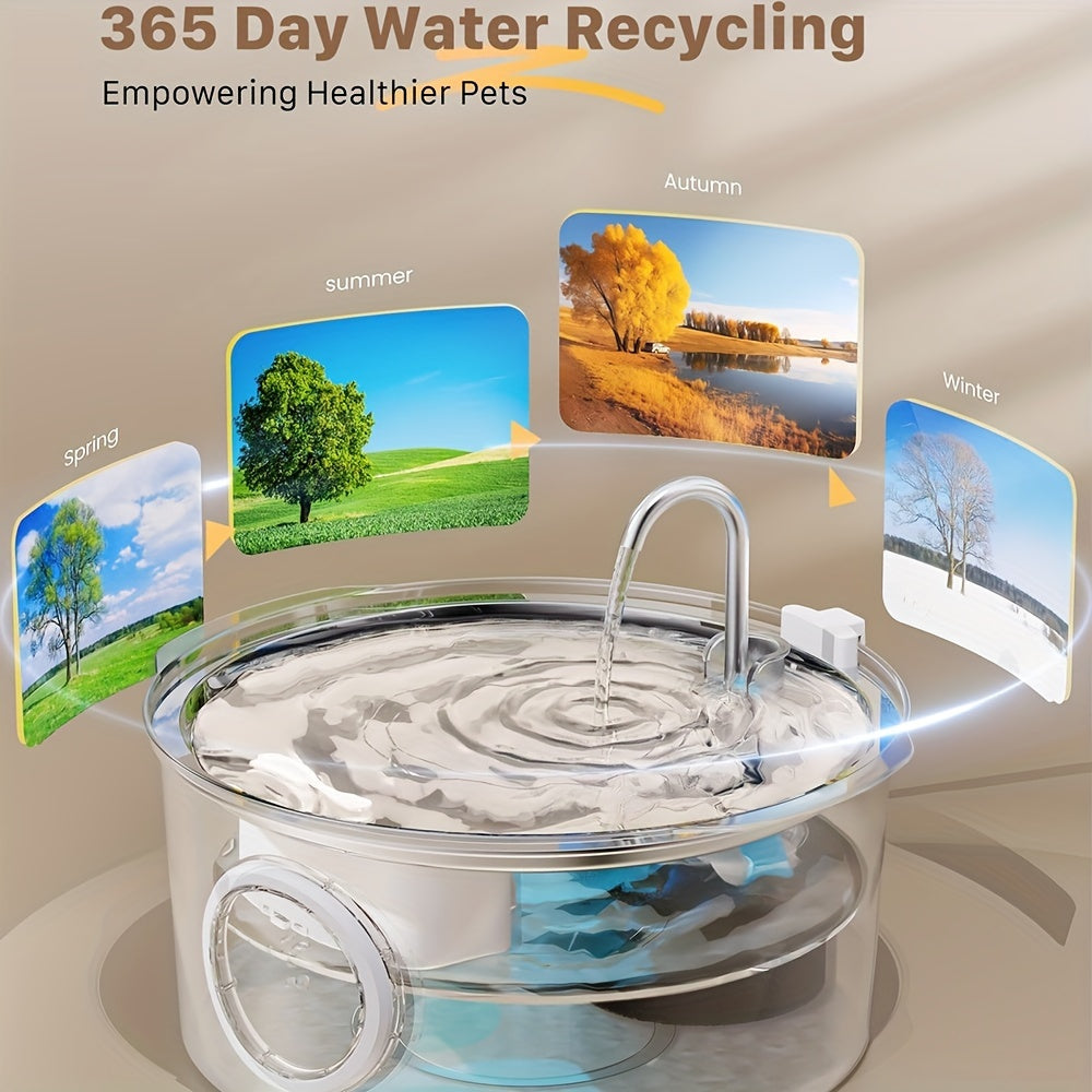 ZampaSmart PureStream Inox - Fontana Intelligente Extra-Large da 7L