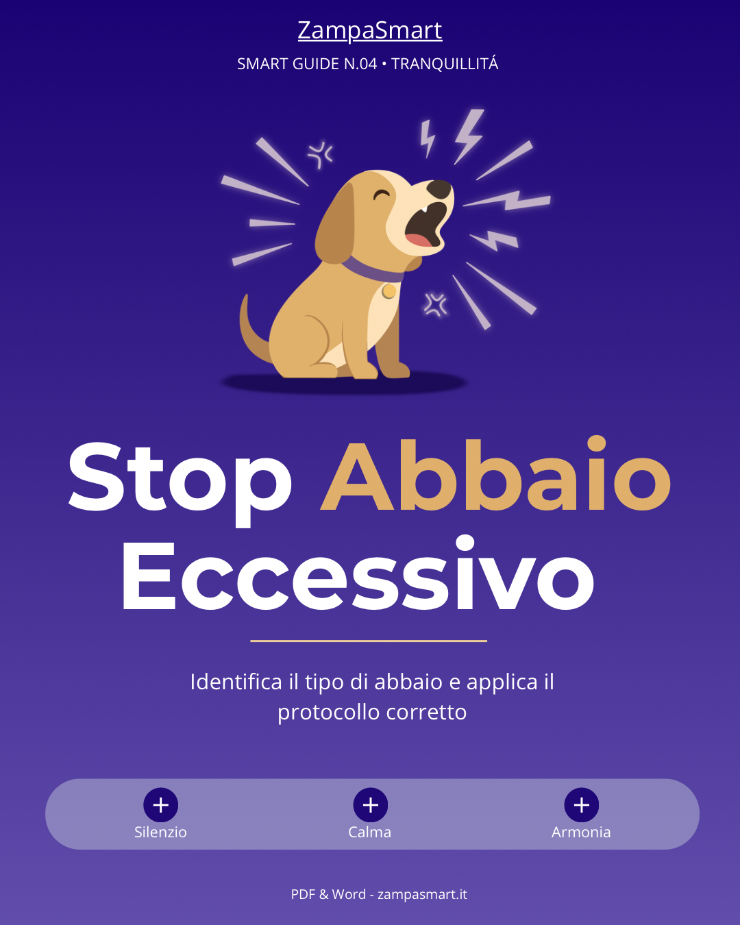 Stop abbaio eccesivo